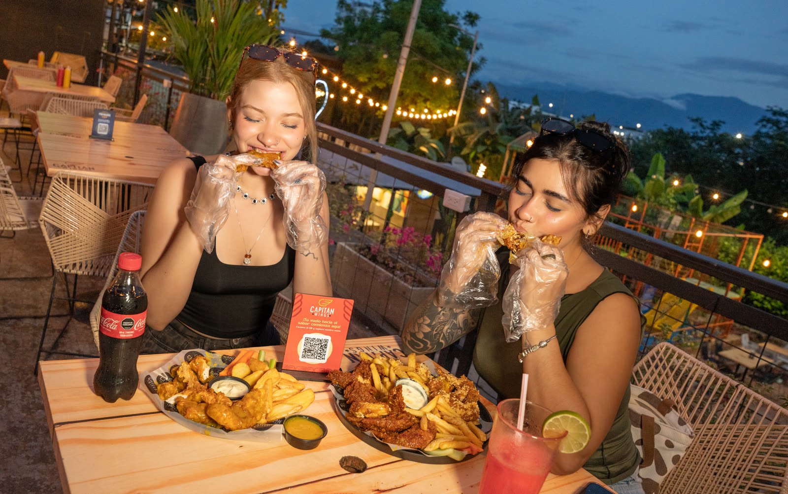 Vista de la terraza Capitán Wings