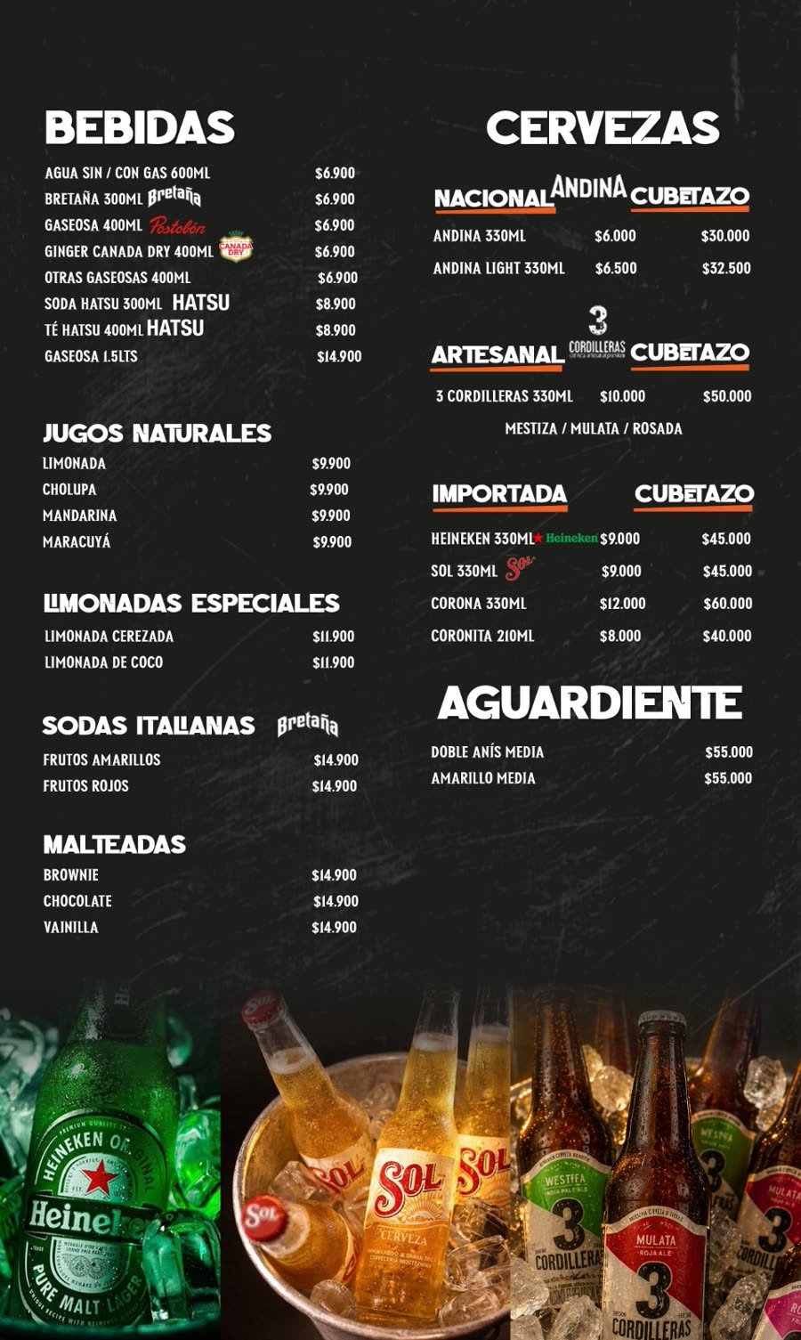 Menú Capitán Wings 2