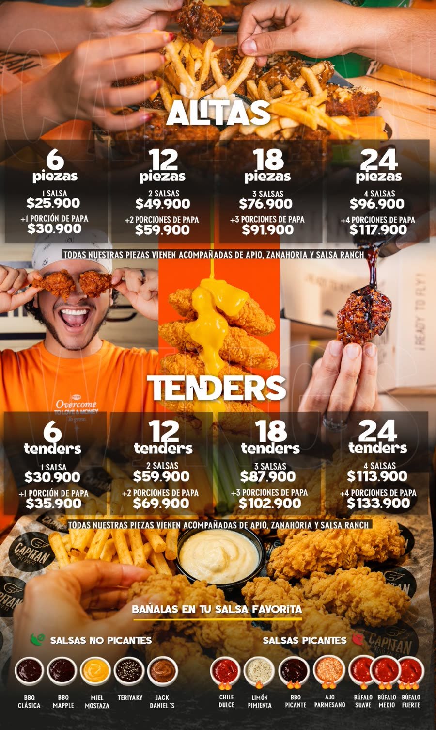 Menú Capitán Wings 3